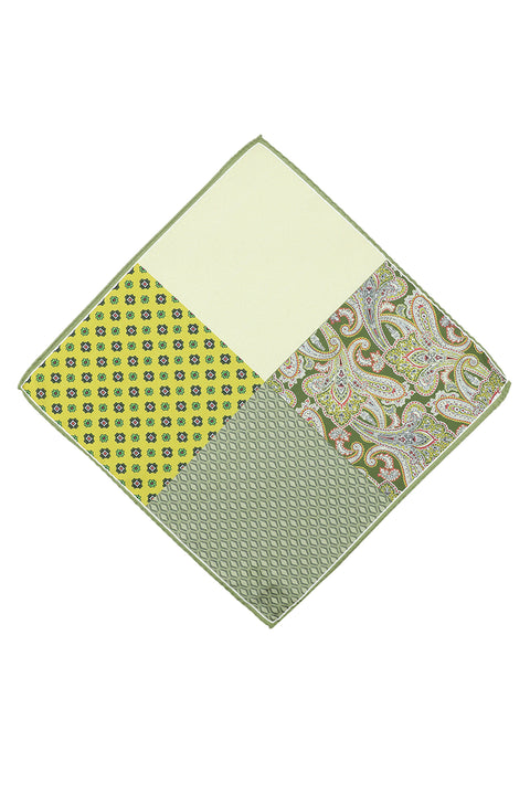 Koyu Yeşil Desenli Mendil