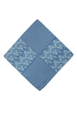  Koyu Lacivert Desenli Mendil-Ki??l?