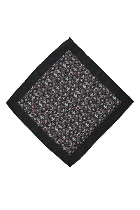 Koyu Kırmızı Desenli Mendil