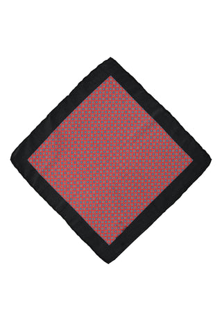  Koyu K?rm?z? Desenli Mendil-Ki??l?