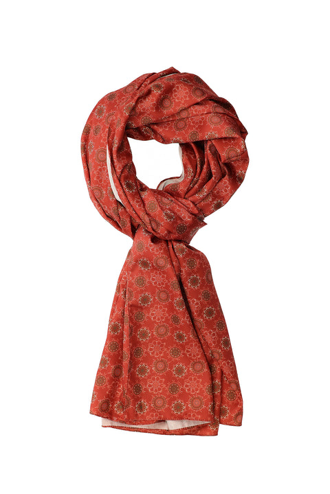 Edirne Kırmızı Desenli Fular