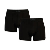 Siyah 2'li Modal Karışımlı Boxer Seti