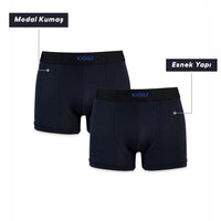Dark Navy 2-Pack Modal Blend Boxer Briefs