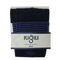 Uçuk Mavi 2'li Desenli Pamuklu Boxer Seti