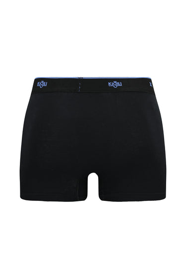  Siyah 2'li Pamuklu Likralı Rahat Esnek Boxer Seti