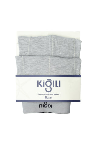  Açık Füme 2'li Pamuklu Boxer Seti