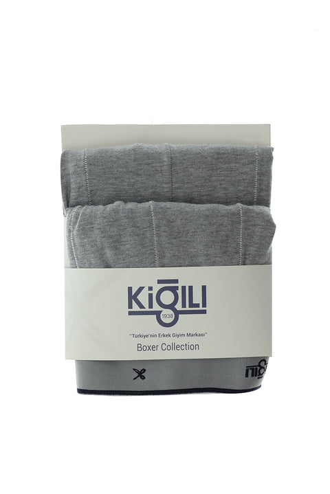 Medium Gray 2-Pack Plus Size Supreme Cotton Boxer Set