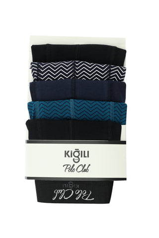  Çok Renkli 5'li Pamuklu Boxer Seti