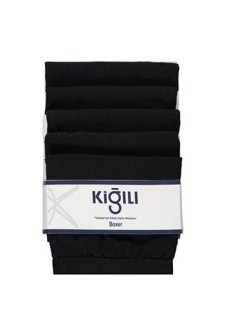  Siyah 5'li Pamuklu Likral? Rahat Esnek Boxer Seti-Ki??l?