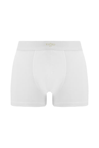  Beyaz 5'li Pamuklu Likral? Rahat Esnek Boxer Seti-Ki??l?