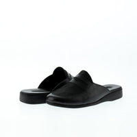 Black Patterned House Slippers