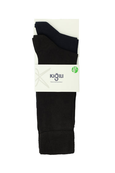  Koyu Kahve 2'li Düz Çorap