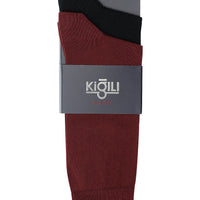 Koyu Bordo 2'li Pamuklu Çorap Seti