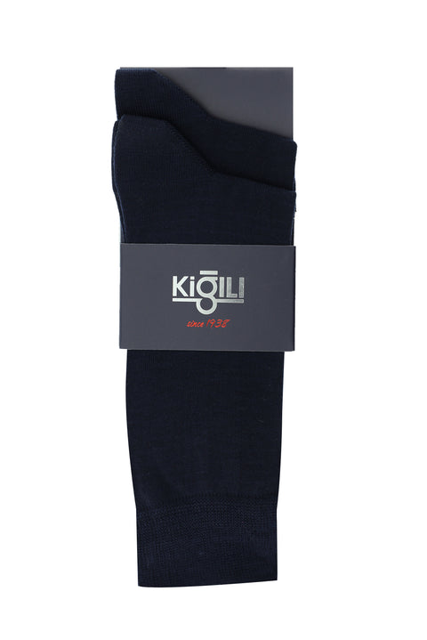 Koyu Lacivert 2'li Pamuklu Çorap Seti