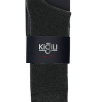 Medium Anthracite Melange Single Thermal Cotton Socks