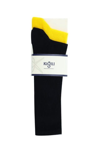  Açık Sarı 2'li Uzun Tenis Çorap Seti