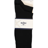 Açık Siyah 2'li Pamuklu Likralı Esnek Düz Çorap Seti