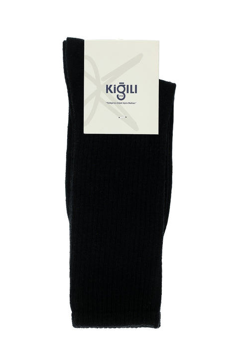 Black 2-Pack Cotton Men's Tennis Socks Set