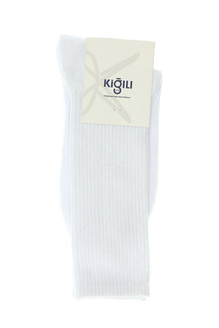  Beyaz 2'li Pamuklu Erkek Tenis Çorap Seti