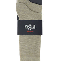 Medium Beige 2-Pack Patterned Cotton Socks Set