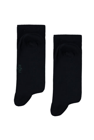  Koyu Lacivert 2li Desenli Çorap