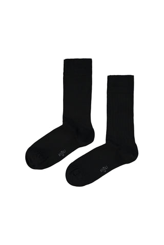  Siyah 2'li Pamuklu Likralı Esnek Desenli Çorap Seti