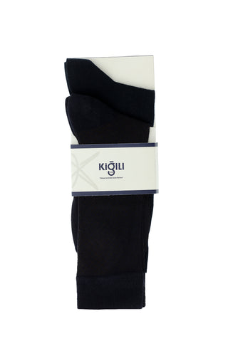  Açık Lacivert 2'li Pamuklu Desenli Çorap Seti