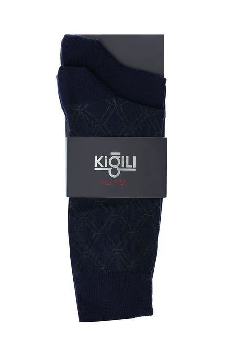 Nefti 2'li Desenli Pamuklu Çorap Seti