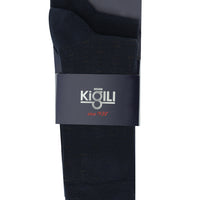 Orta Lacivert 2'li Desenli Pamuklu Çorap Seti