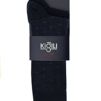 Koyu Lacivert 2'li Desenli Pamuklu Çorap Seti