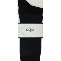 Black 2-Pack Patterned Cotton Socks Set
