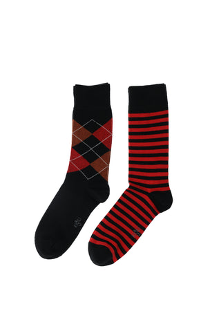  Çok Renkli 7'li Desenli Pamuklu Çorap Seti