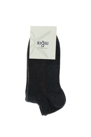  Orta Anrasit Melanj 2'li Patik Çorap