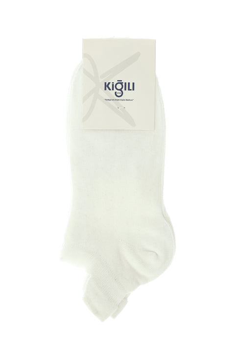 Beyaz 2'li Pamuklu Spor Çorap Seti