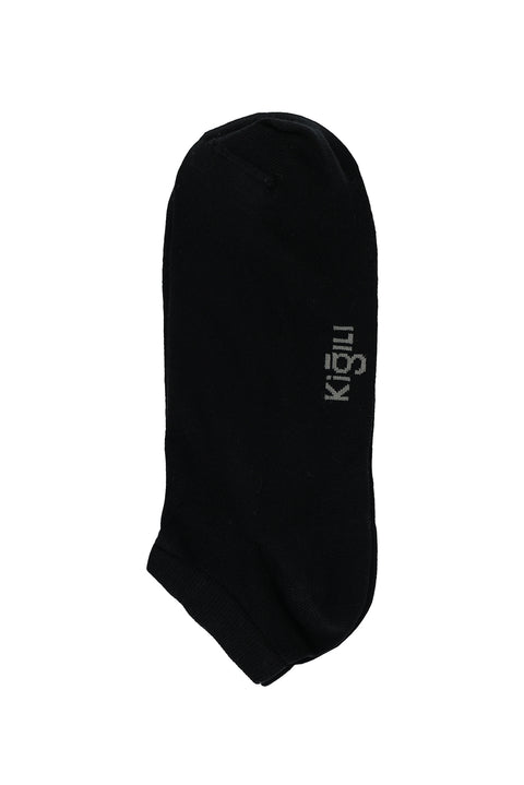 Siyah 5'li Pamuklu Likralı Esnek Dikişsiz Spor Çorap Seti