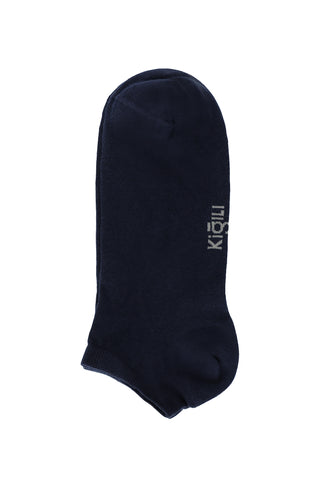  Koyu Lacivert 5'li Pamuklu Dikişsiz Spor Çorap Seti