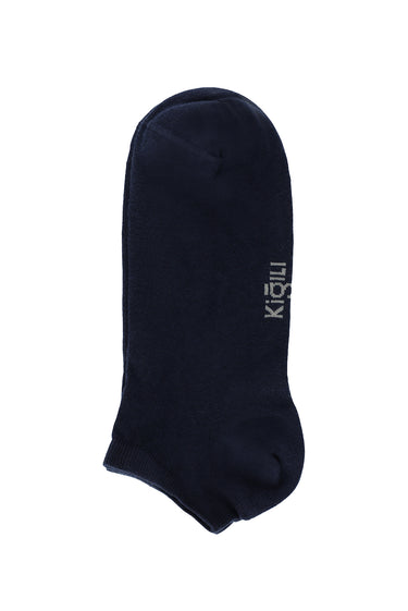 Koyu Lacivert 5'li Pamuklu Dikişsiz Spor Çorap Seti