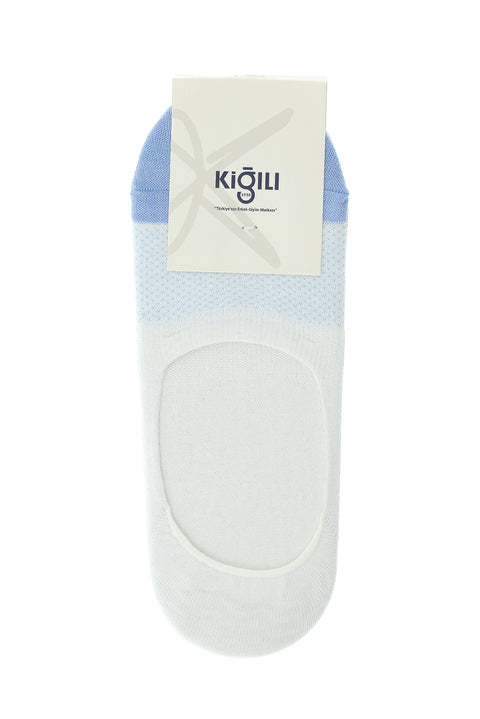 Kırık Beyaz 2'li Pamuklu Desenli Loafer Çorap Seti