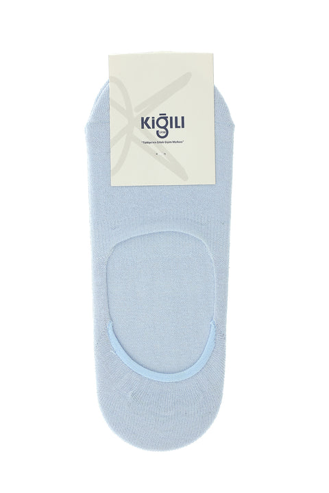 Açık Mavi 2'li Pamuklu Loafer Çorap Seti