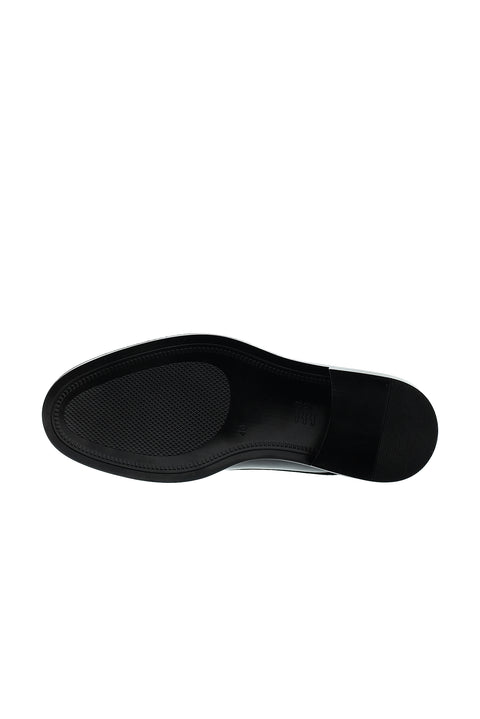 Siyah Klasik Deri Rugan Ayakkabı