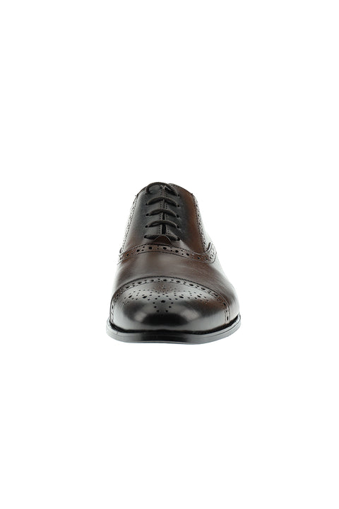 Taba Desenli Klasik Deri Ayakkabı