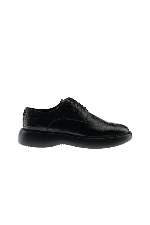 Black Casual Leather Shoes
