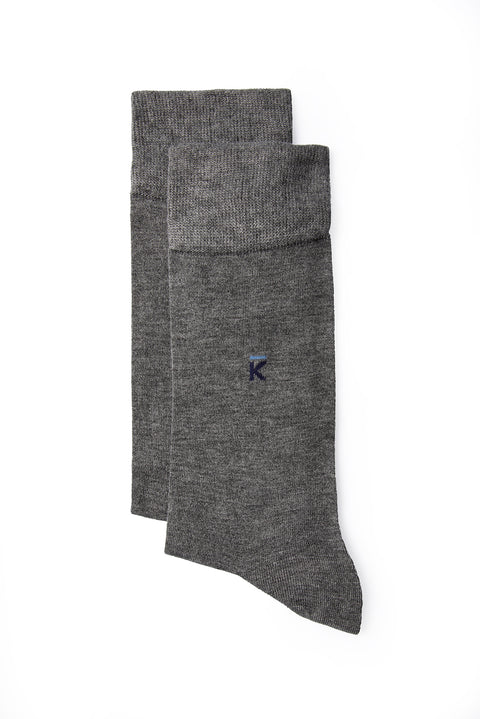 Orta Gri Likralı Esnek Spor Örgü Kemer & 2 'li Bambu Çorap Hediye Kutulu Set