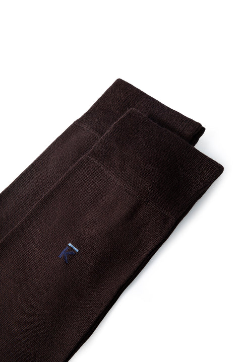 Koyu Kahve Likralı Esnek Spor Örgü Kemer & 2 'li Bambu Çorap Hediye Kutulu Set