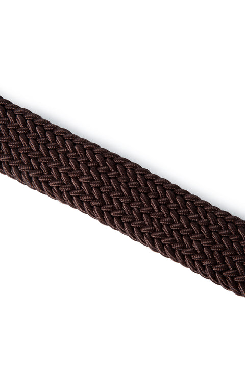 Koyu Kahve Likralı Esnek Spor Örgü Kemer & 2'li Bambu Çorap Hediye Kutulu Set