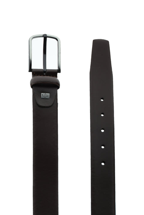 Koyu Kahve Klasik Deri Kemer