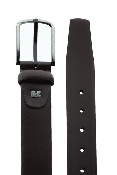  Koyu Kahve Klasik Deri Kemer