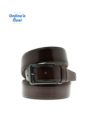  Koyu Kahve Klasik Kemer