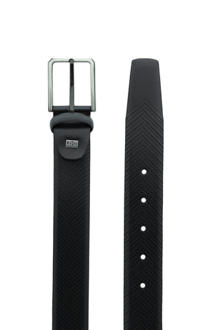  Siyah Klasik Desenli Deri Kemer