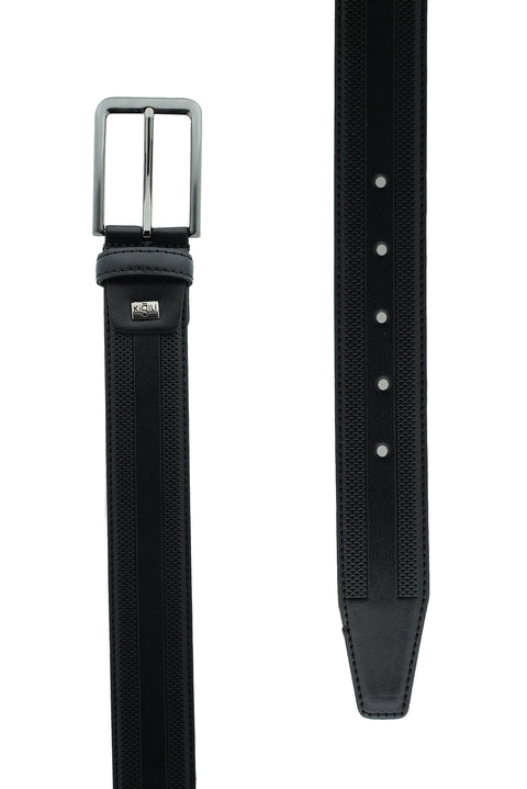 Siyah Desenli Klasik Kemer